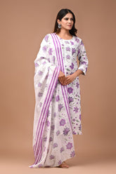 *All New Exclusive Collection of Hand Block Printed "Stitched" Cotton Suits With Cotton Dupatta in Beautiful Colours*
